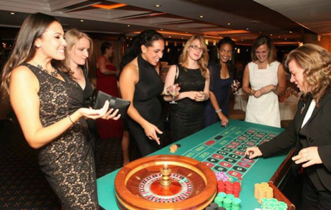 Casino Night Tables on Luxury Yacht Jacksonville FL